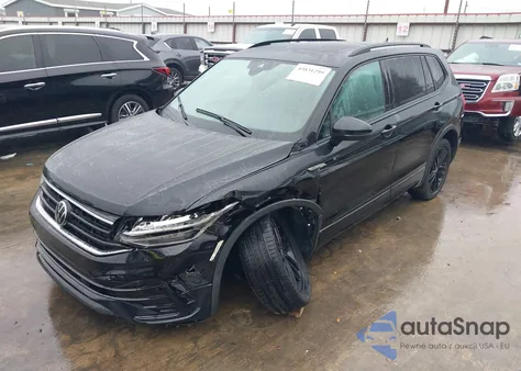 2022 Volkswagen Tiguan 2.0T Se R-Line Black из США, поврежденный, VIN 3VVCB7AX6NM133766